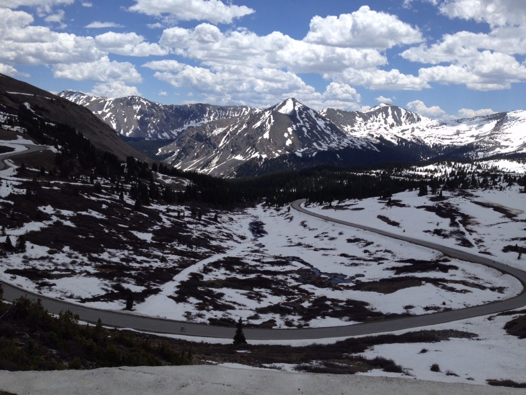 The sweeping curves at the top of Cottonwood Pass
