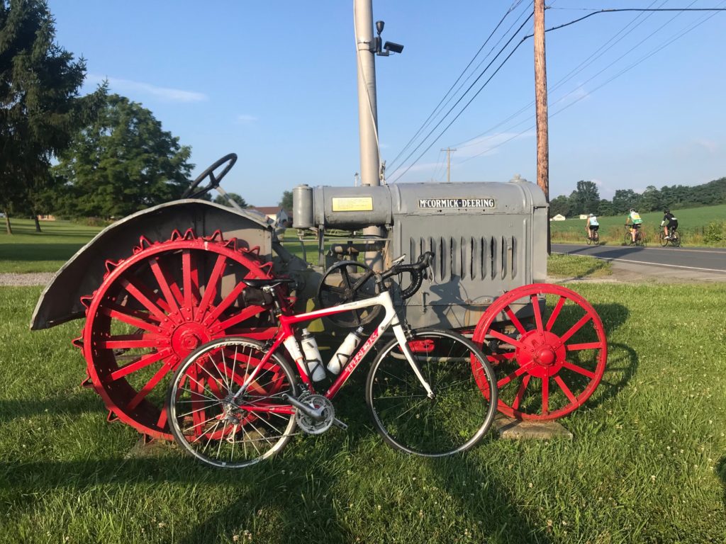 Trek Pilot 5.0 and some old tractor